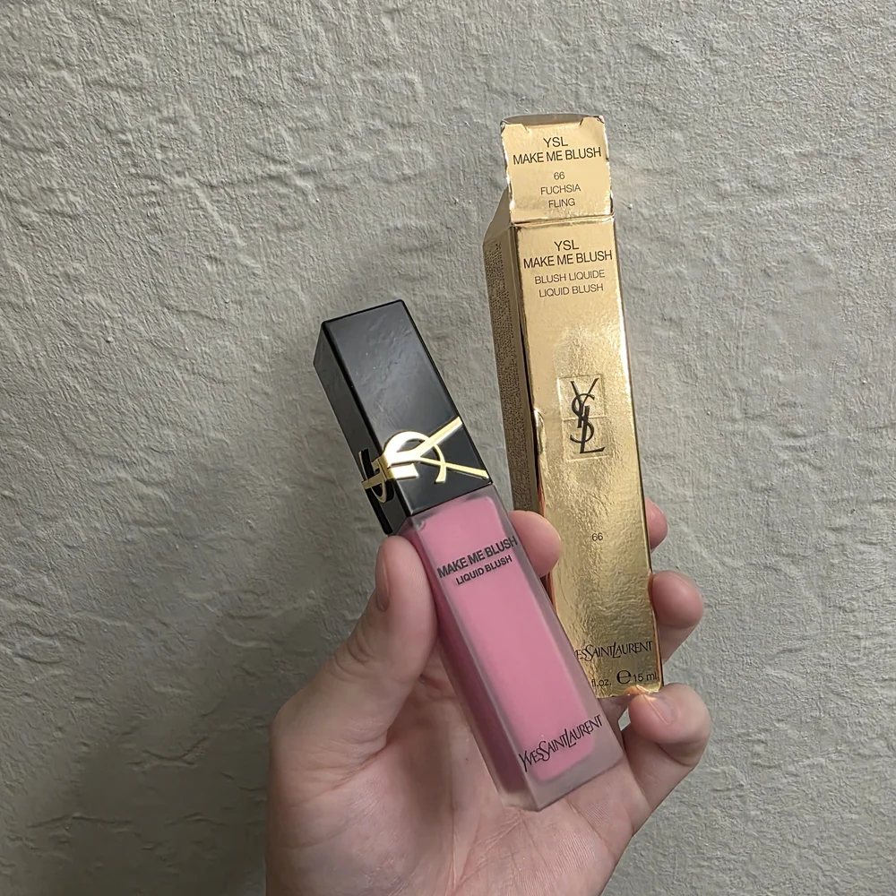 Yves Saint Laurent Make Me Blush Liquid 66 Fuchsia Fling - Bright Pink BNIB